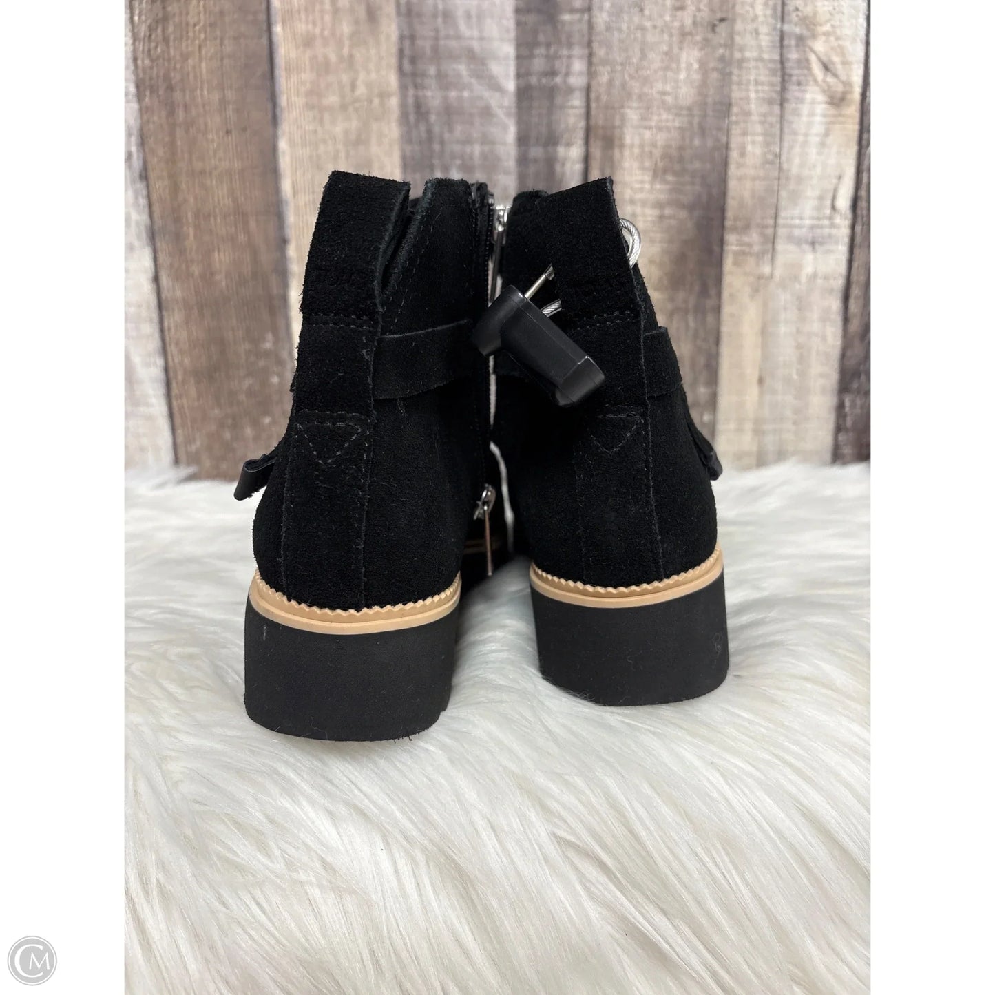 Boots Ankle Flats By Toms In Black, Size: 6.5