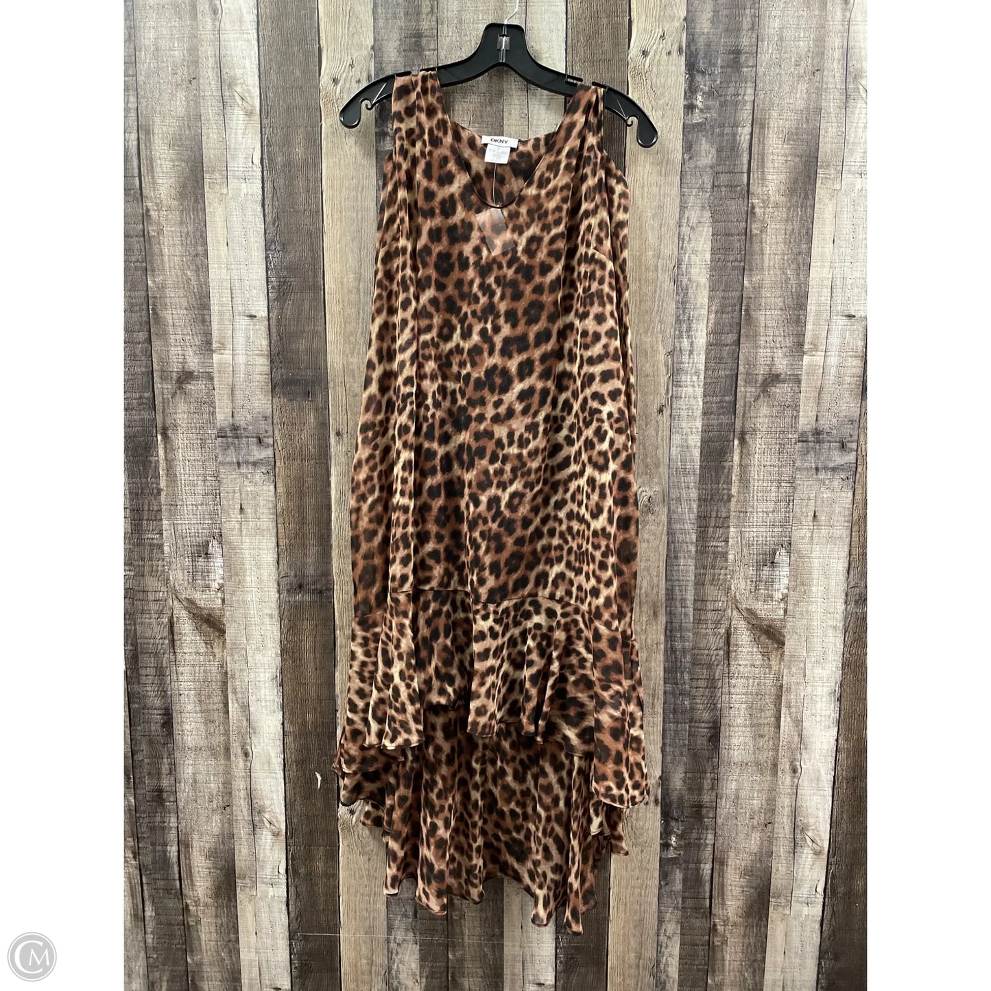 Dress Casual Midi By Dkny In Animal Print, Size: Xl