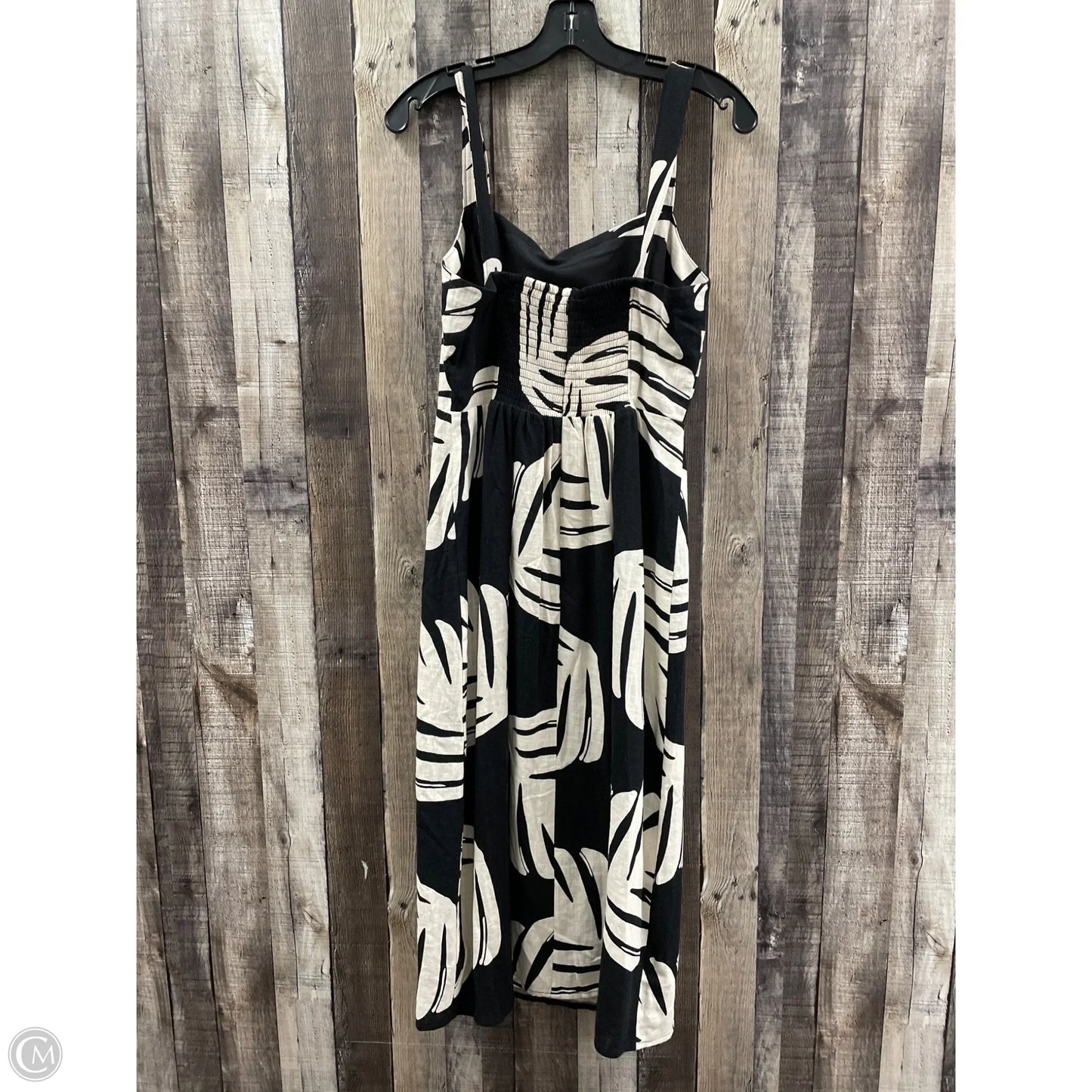 Dress Casual Midi By Nine West In Black & Cream, Size: S