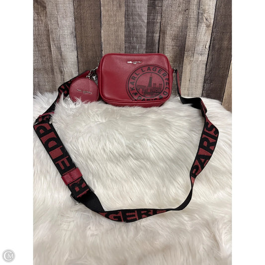 Crossbody Designer By Karl Lagerfeld, Size: Medium