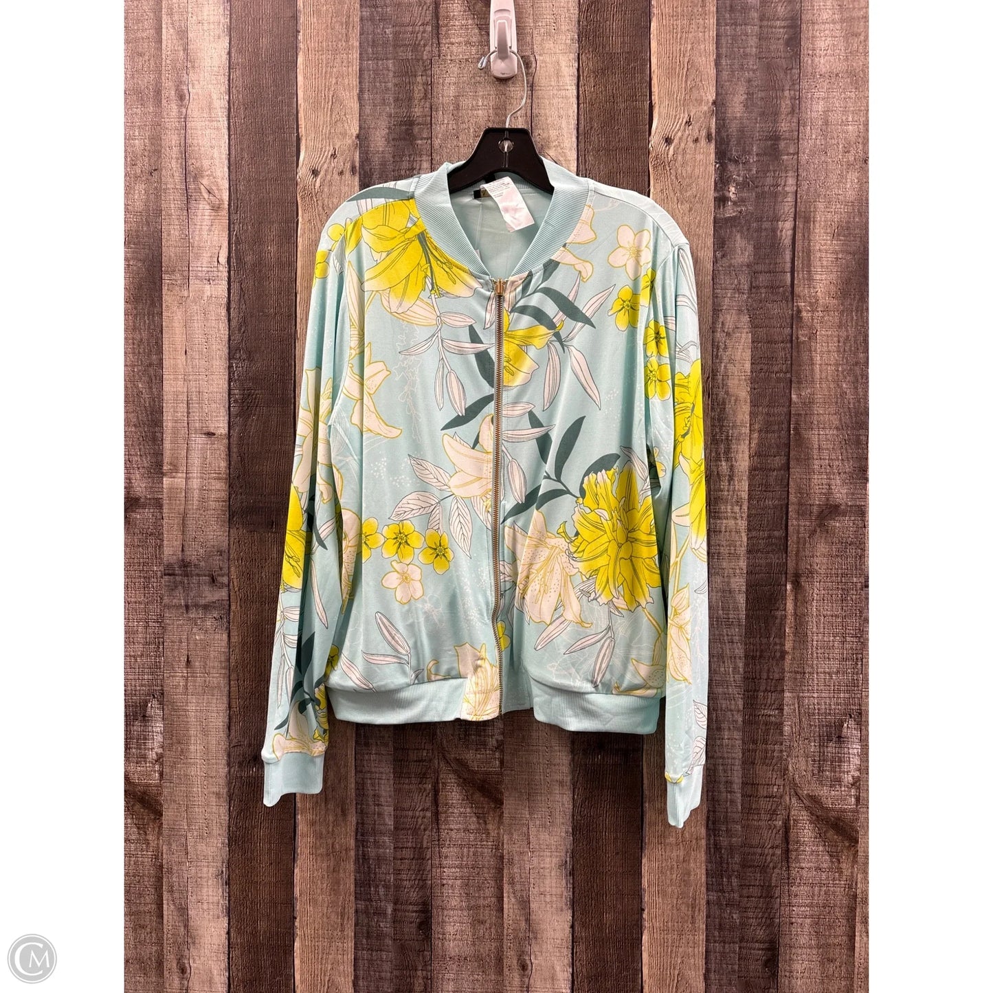 Jacket Other By Iman Hsn In Floral Print, Size: L