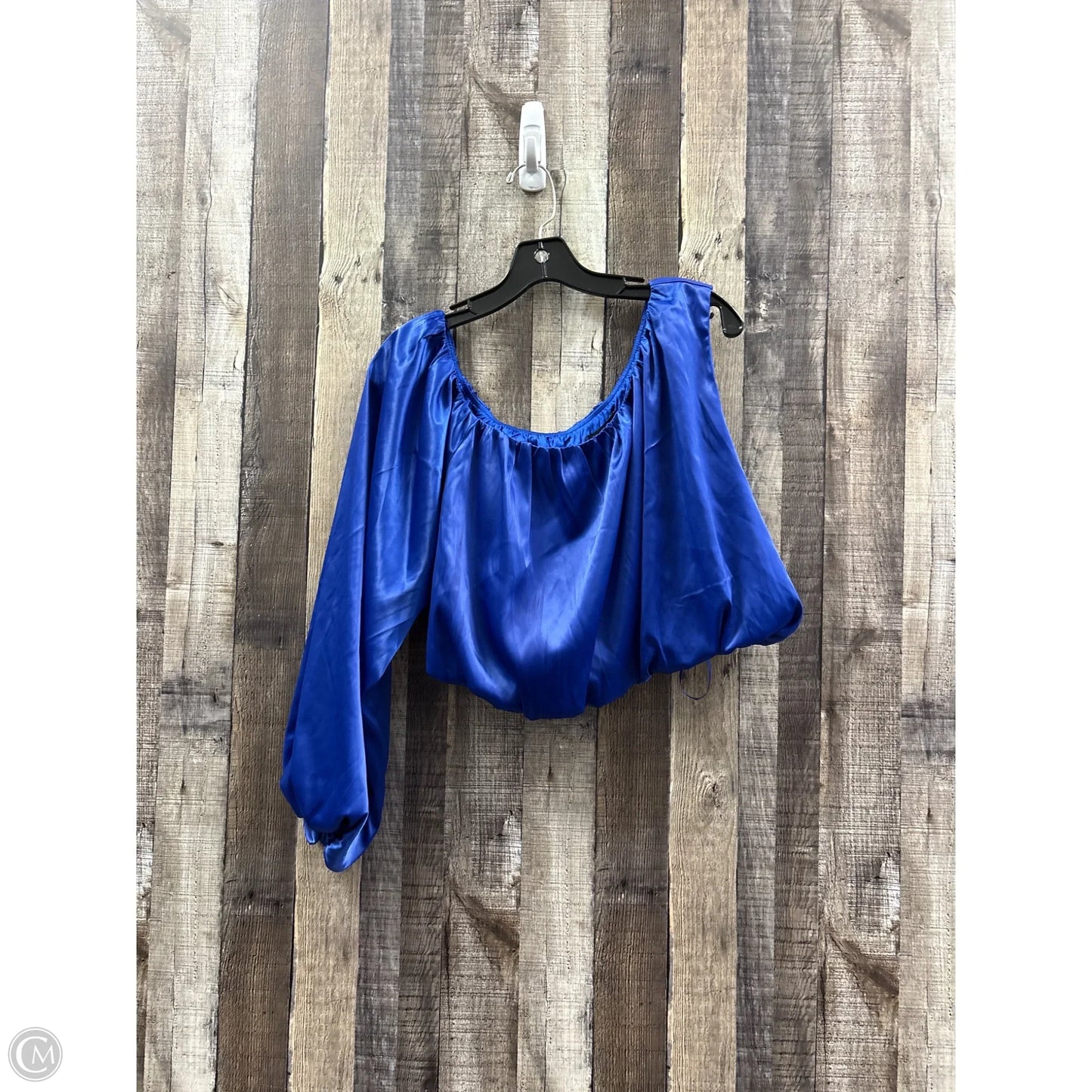 Top Long Sleeve By Akira In Blue, Size: Xl