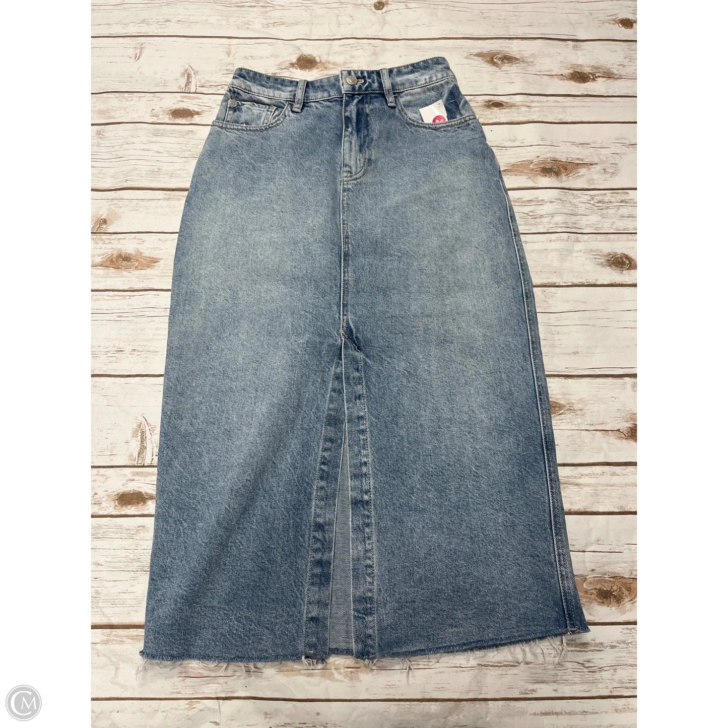 Skirt Midi By We The Free In Blue Denim, Size: 2