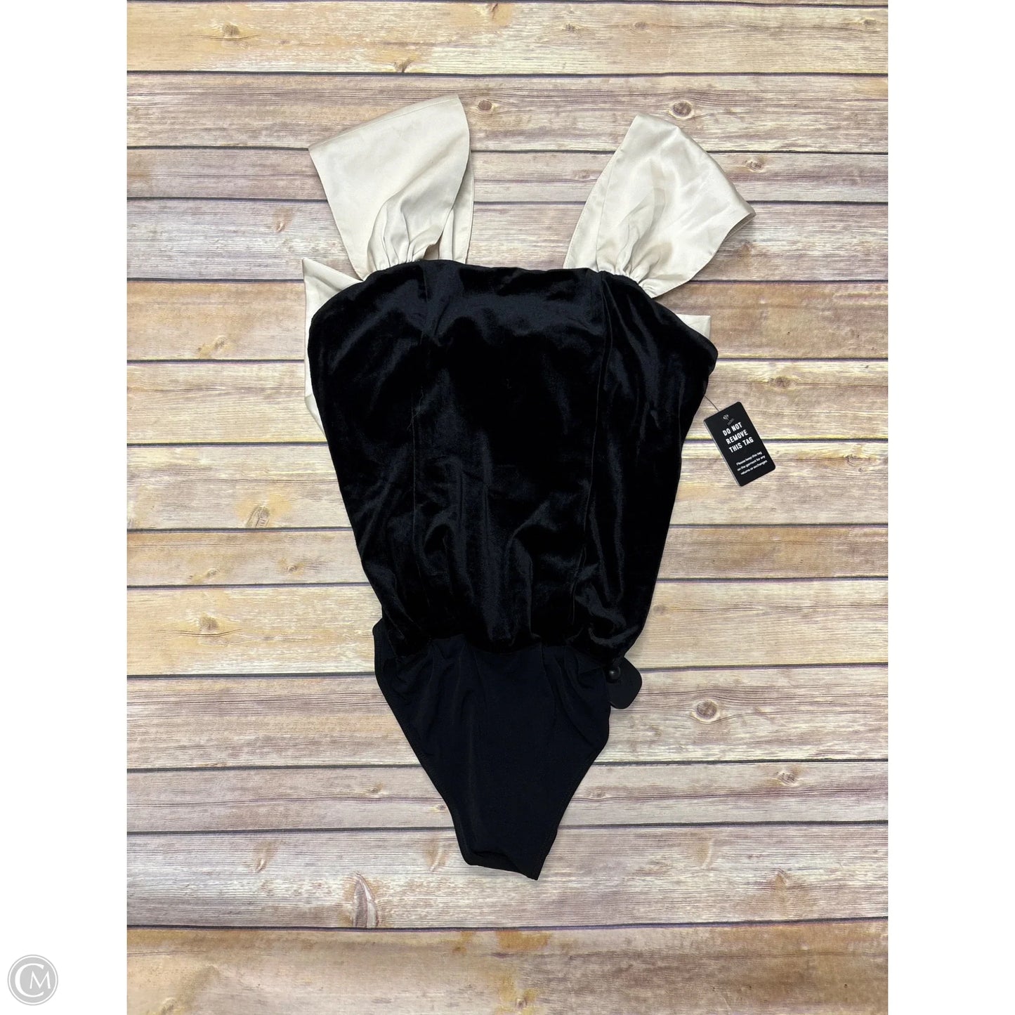 Bodysuit By Express In Black & Tan, Size: M