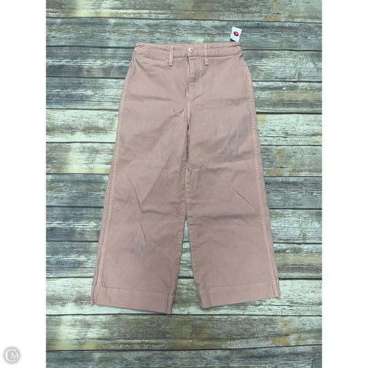 Jeans Cropped By Madewell In Pink Denim, Size: 4