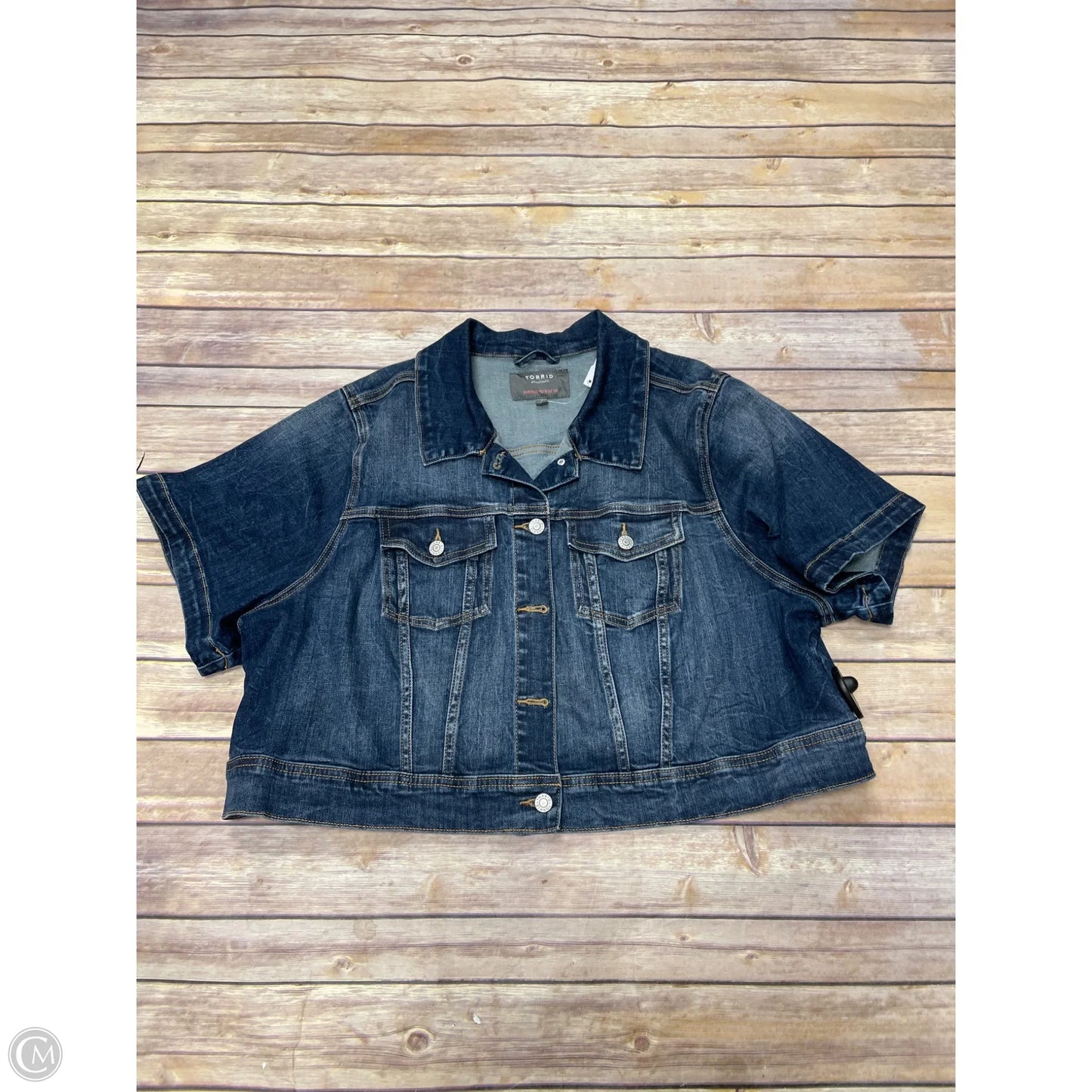 Jacket Denim By Torrid In Blue Denim, Size: 3x