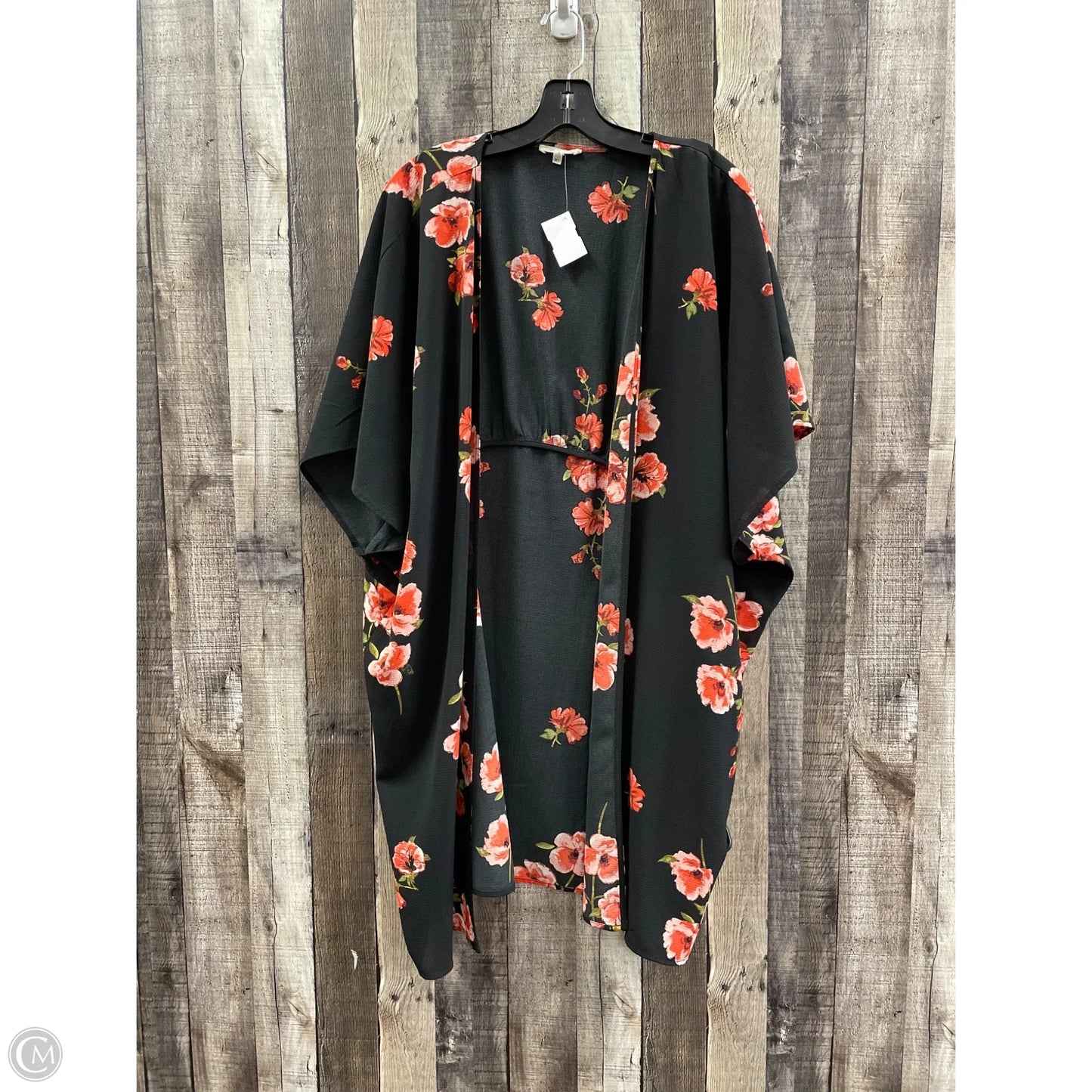 Kimono By Maurices In Black & Red, Size: Xl