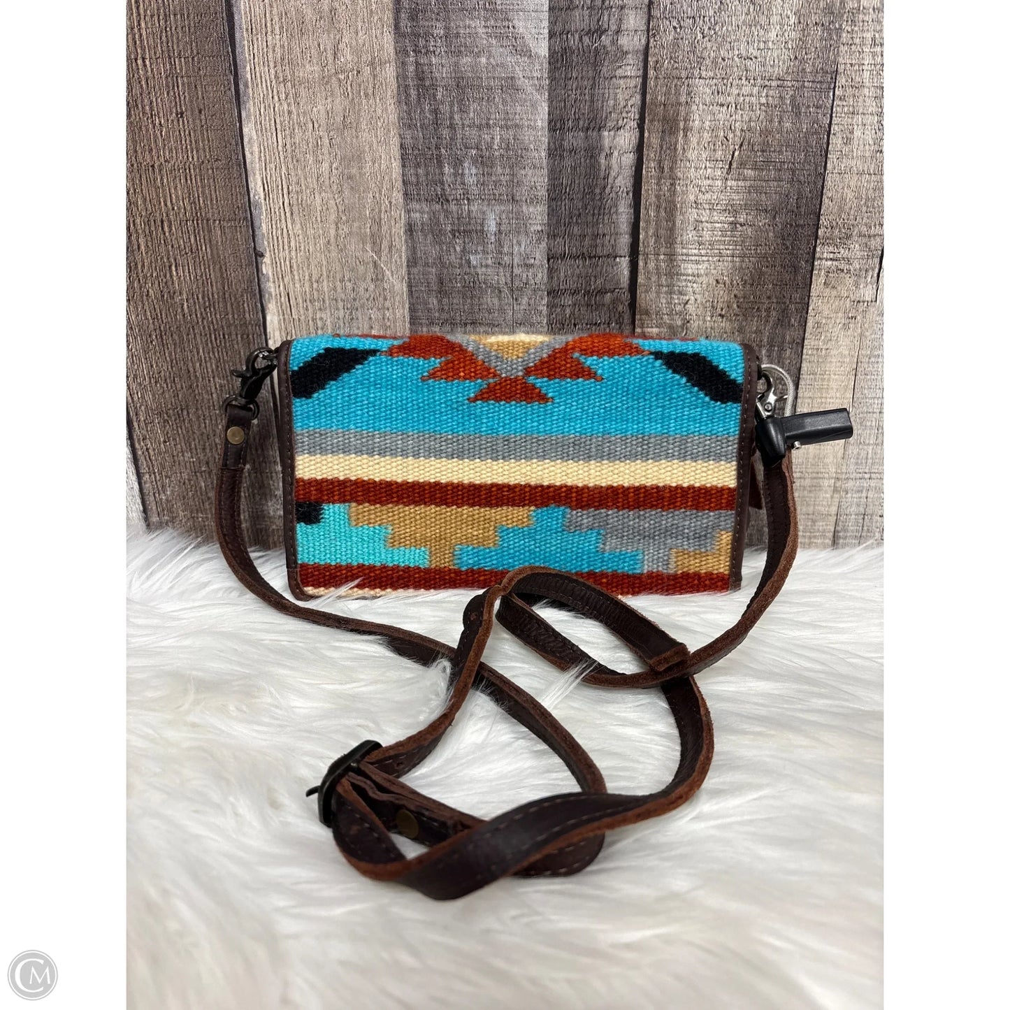 Crossbody Leather By Cme, Size: Medium