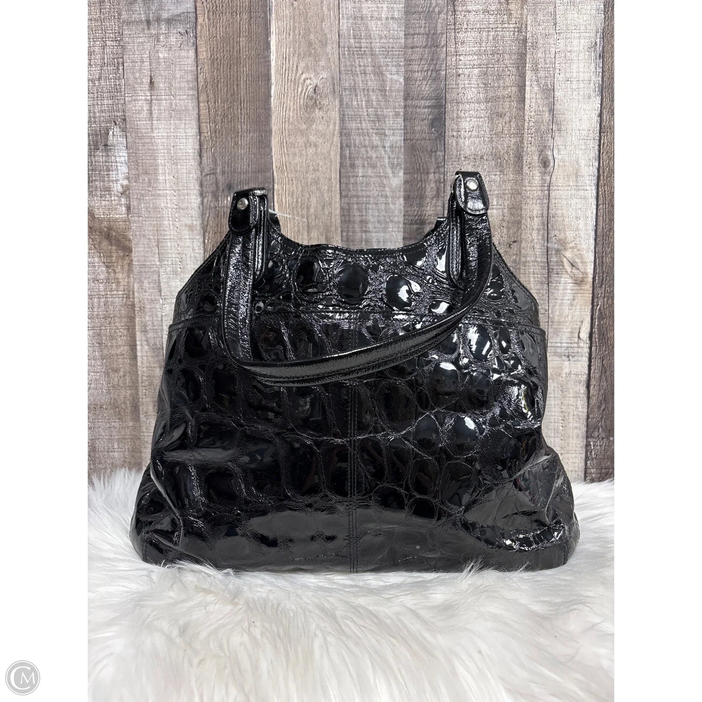 Handbag Leather By Brighton, Size: Large