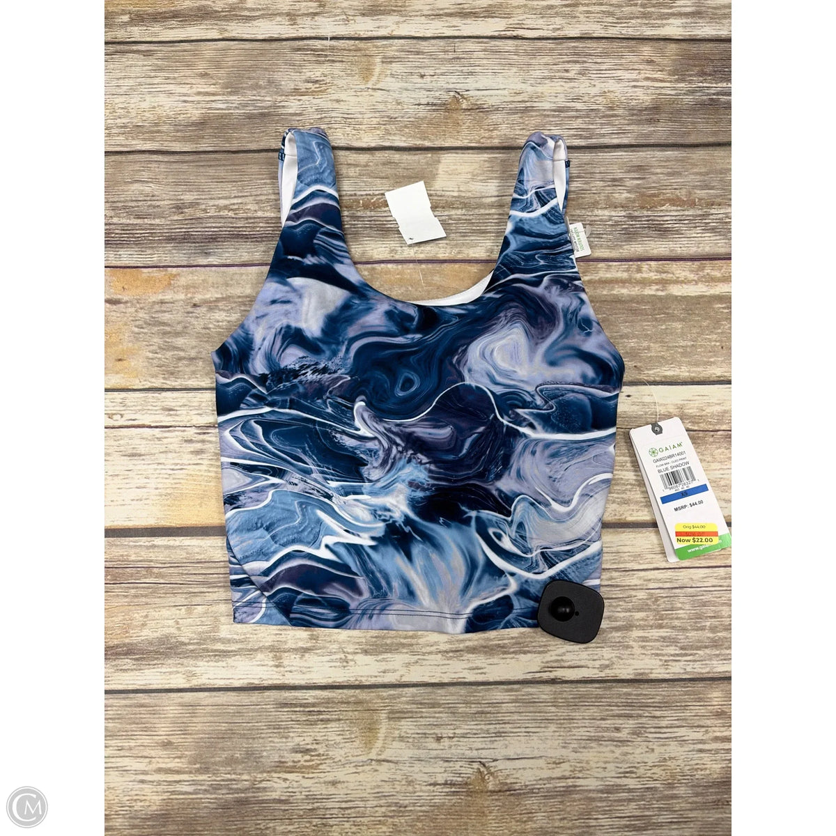 Athletic Bra By Gaiam In Blue, Size: Xs