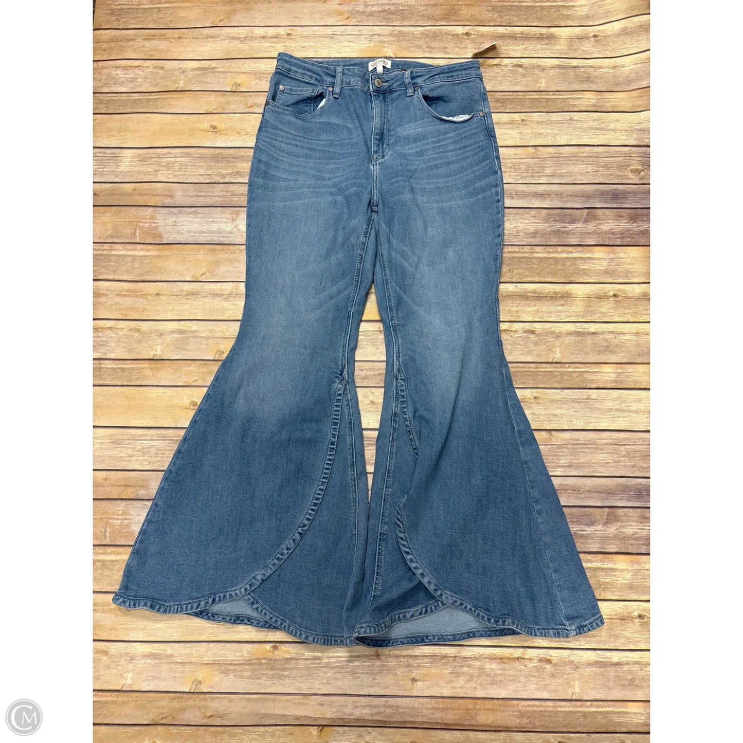 Jeans Wide Leg By Shyanne In Blue Denim, Size: 18