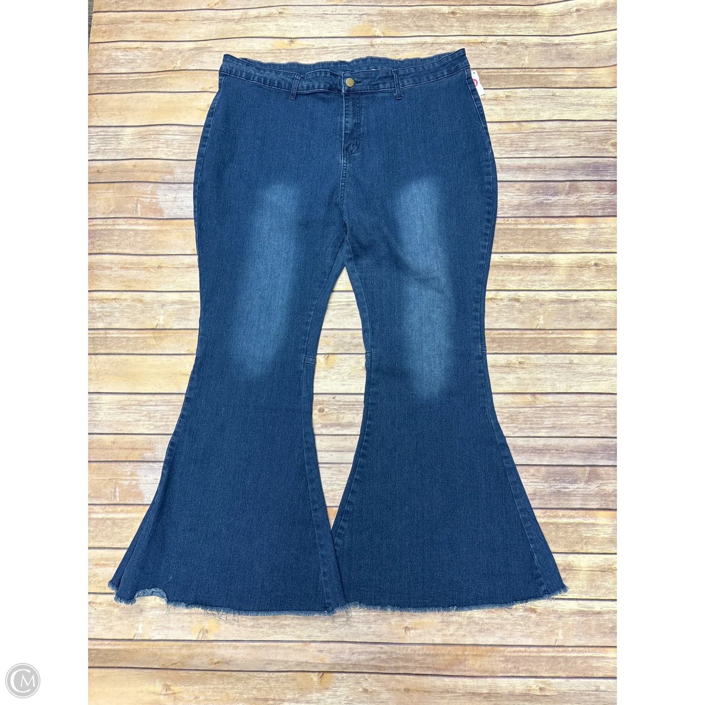 Jeans Wide Leg By Cmf In Blue Denim, Size: 26