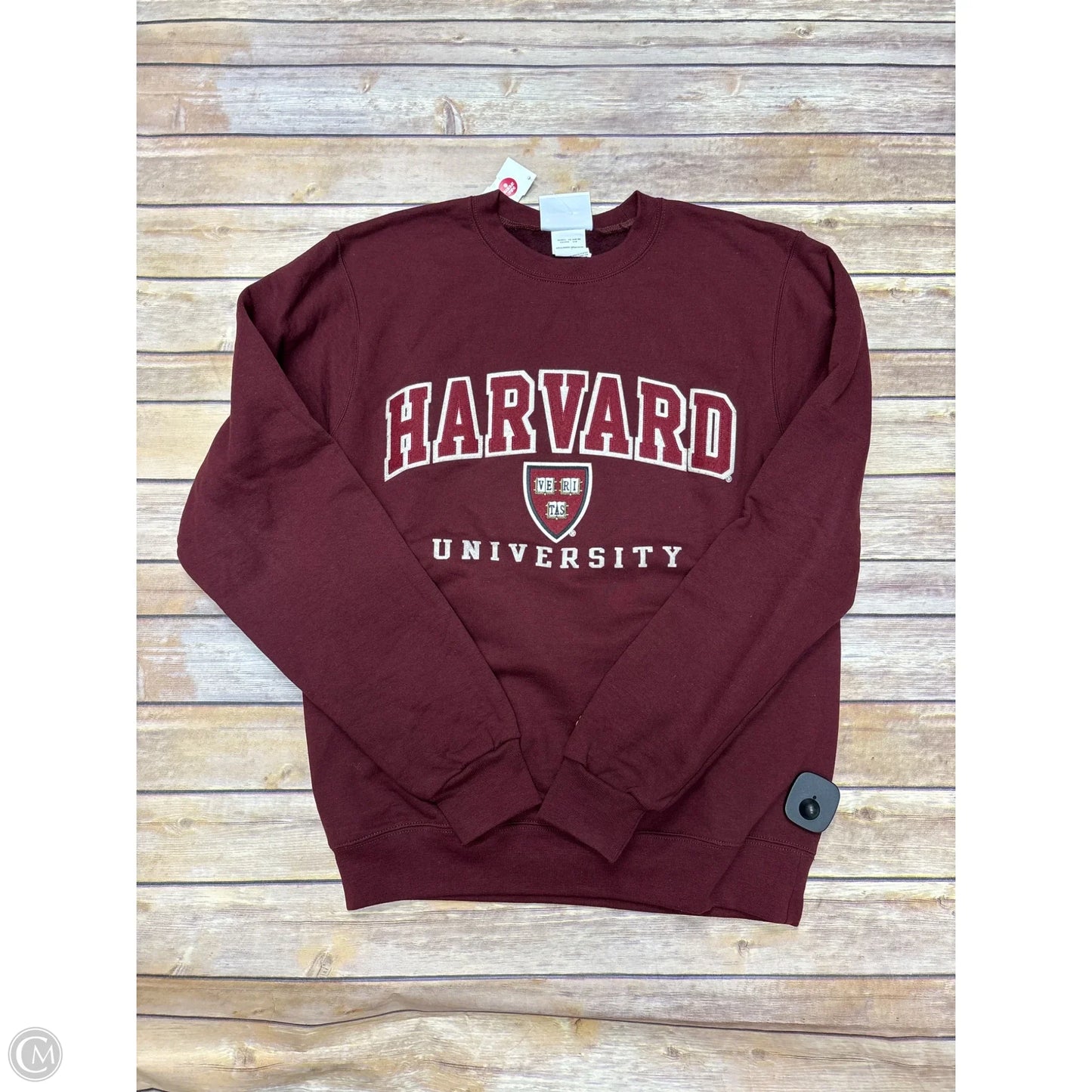 Sweatshirt Crewneck By Champion In Maroon, Size: S
