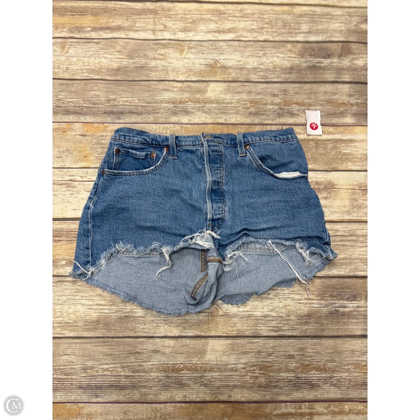 Shorts By Levis In Blue Denim, Size: 16
