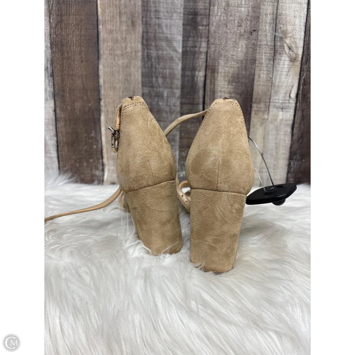 Sandals Heels Block By Sam Edelman In Tan, Size: 9.5