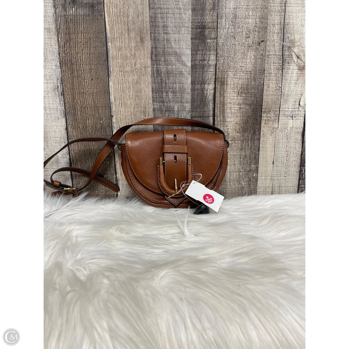 Crossbody Leather By Fossil, Size: Small
