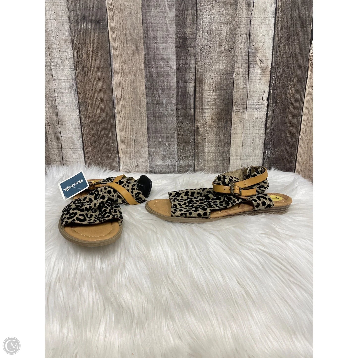 Sandals Flats By Blowfish In Animal Print, Size: 7