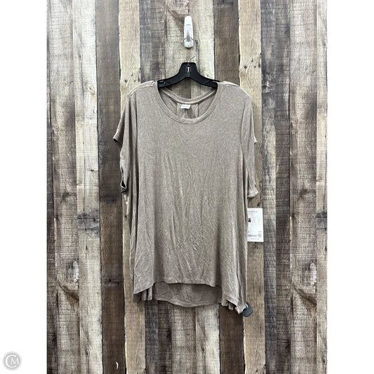 Athletic Top Short Sleeve By Athleta In Maroon, Size: 3x