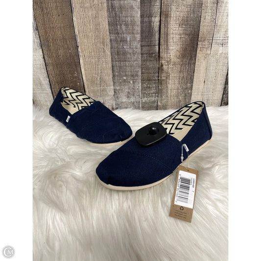 Shoes Flats By Toms In Navy, Size: 7