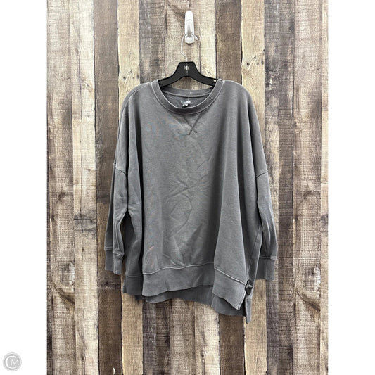 Top Long Sleeve By Aerie In Grey, Size: M