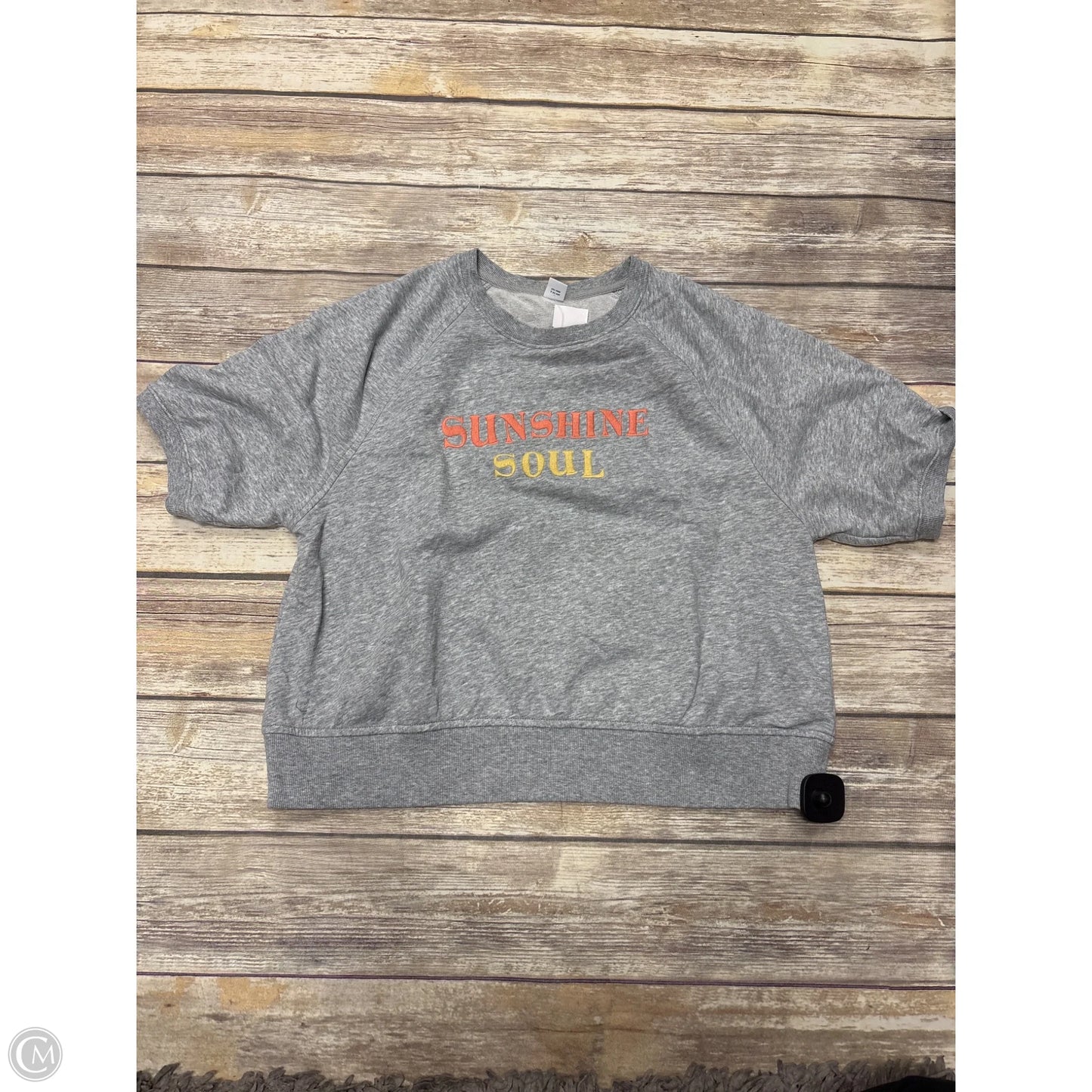 Sweatshirt Crewneck By Old Navy In Grey, Size: M