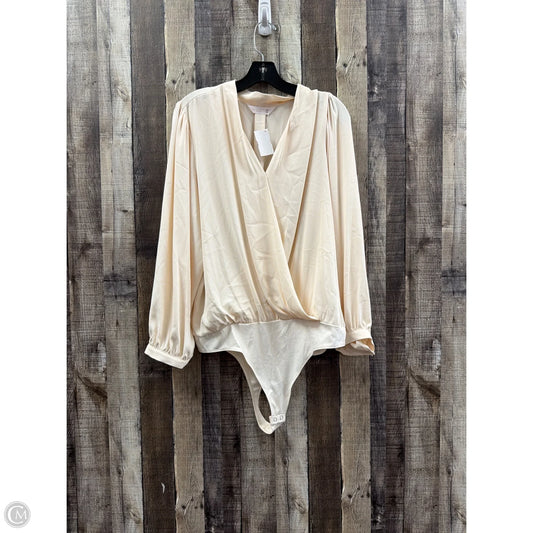 Bodysuit By Lc Lauren Conrad In Ivory, Size: Xxl