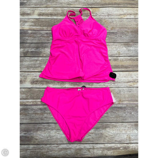 Swimsuit 2pc By Clothes Mentor In Pink, Size: Xxl