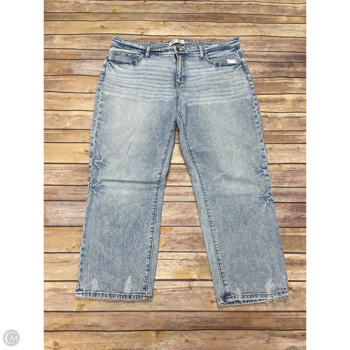 Jeans Straight By Bke In Blue Denim, Size: 18