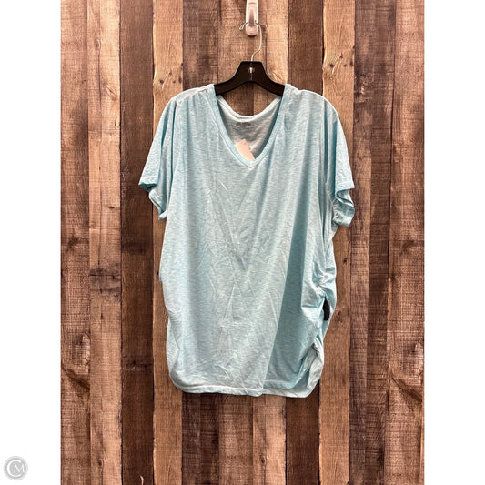 Top Short Sleeve By Lane Bryant In Blue, Size: 3x