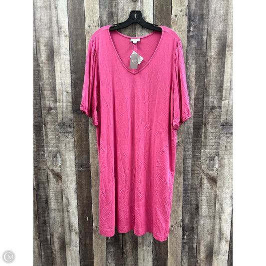 Dress Casual Midi By J. Jill In Pink, Size: 2x