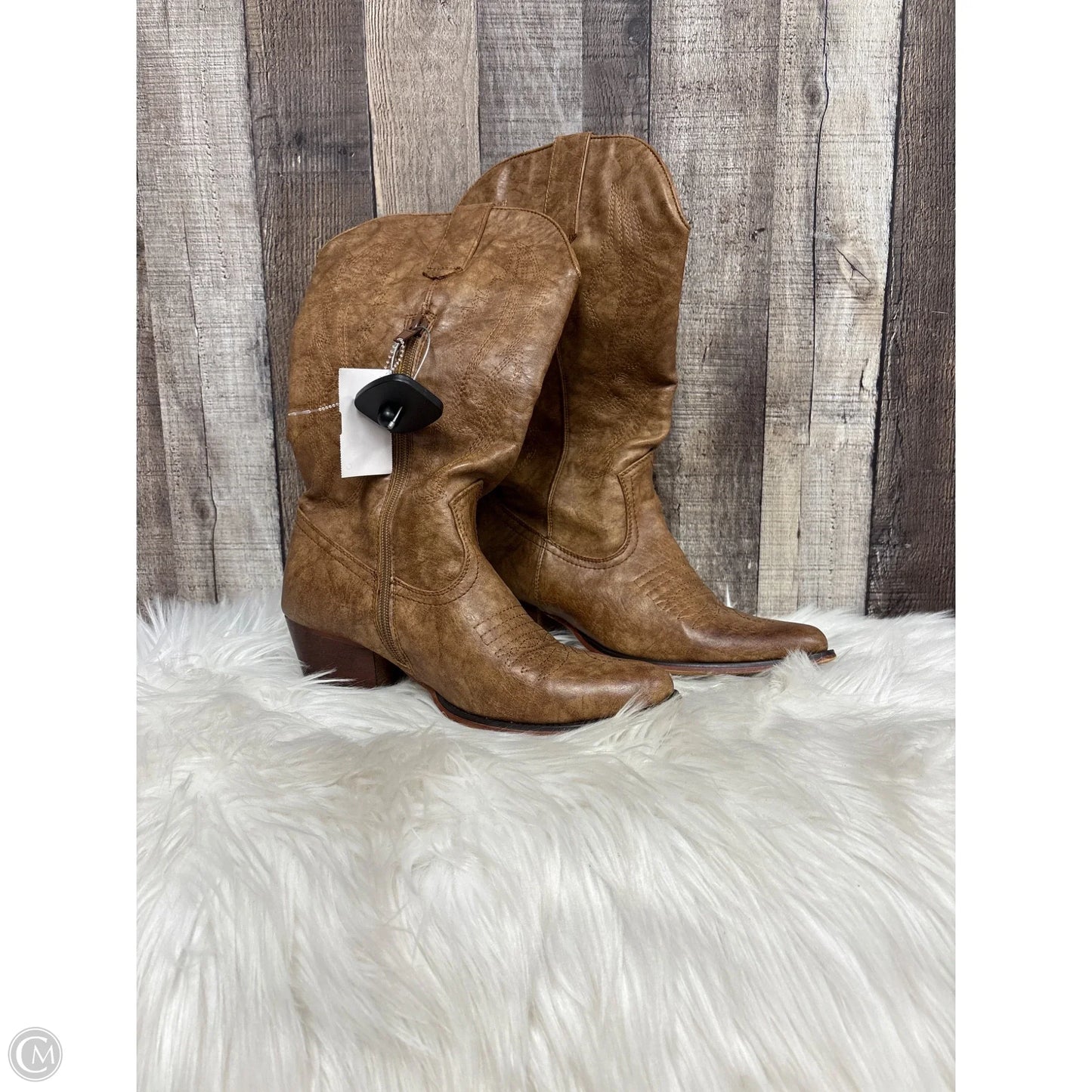 Boots Western By Charming Charlie In Brown, Size: 6