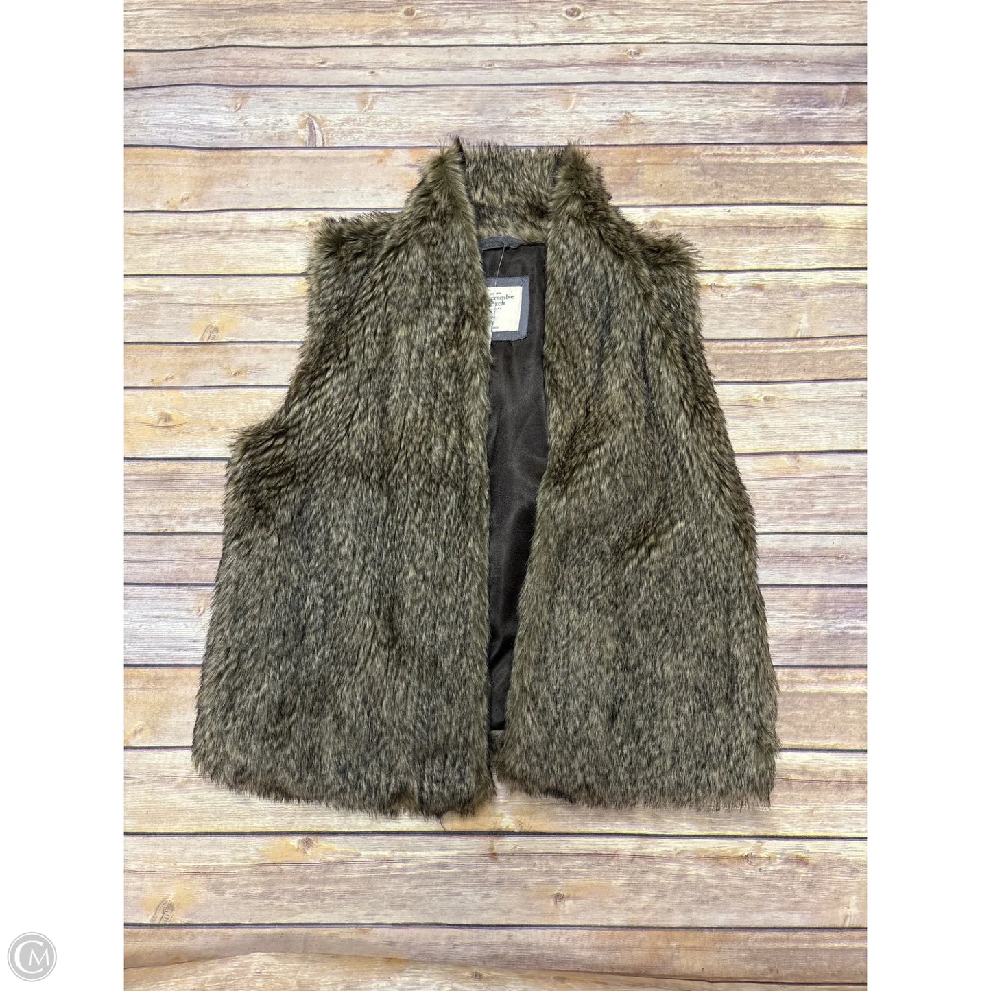 Vest Faux Fur & Sherpa By Abercrombie And Fitch In Tan, Size: L