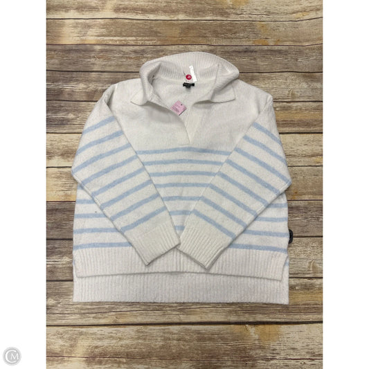 Sweater By Wild Fable In Blue & White, Size: Xxl