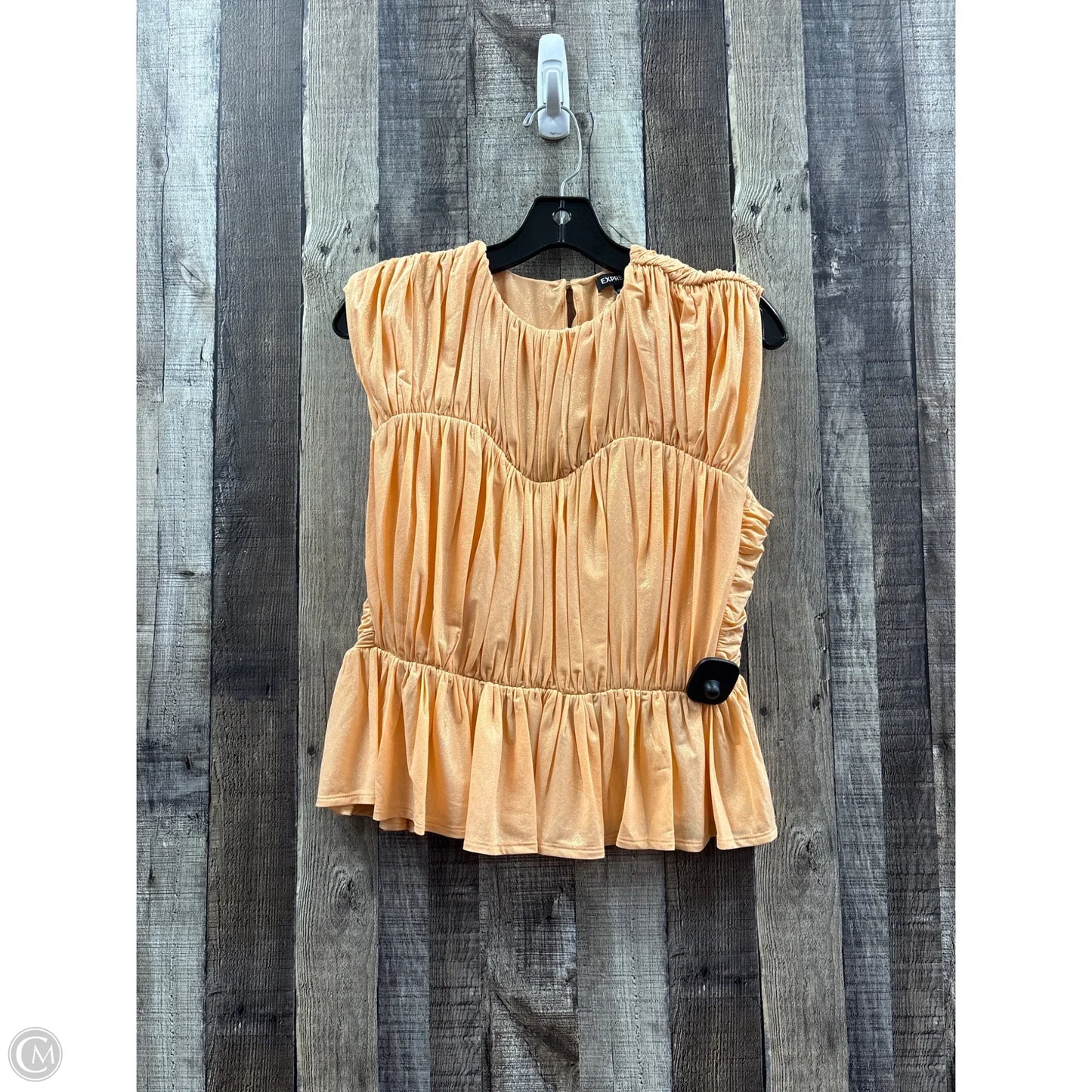 Top Sleeveless By Express In Peach, Size: M