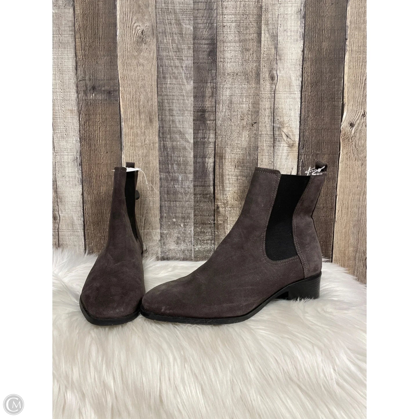 Boots Ankle Flats By Kenneth Cole Reaction In Grey, Size: 9.5