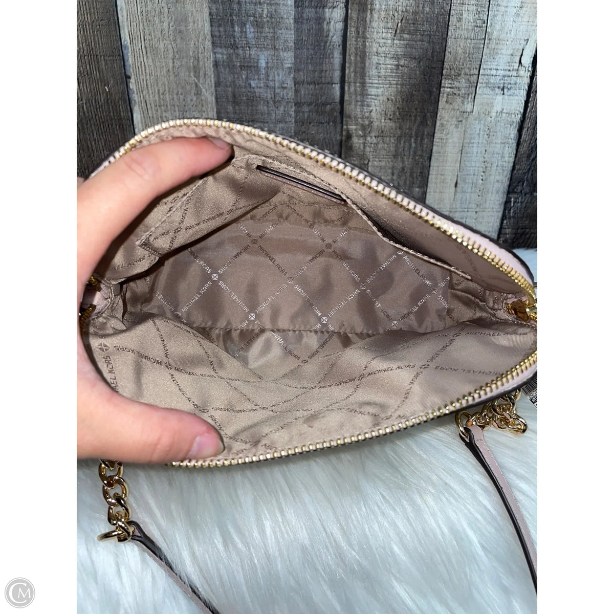 Crossbody Designer By Michael Kors, Size: Medium