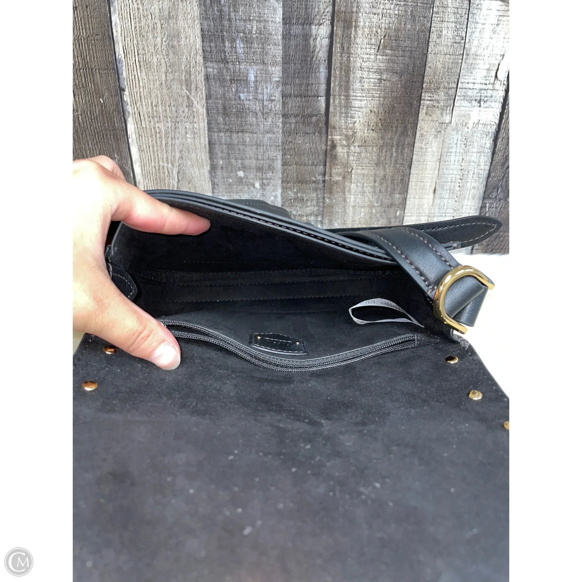 Crossbody Leather By Fossil, Size: Medium