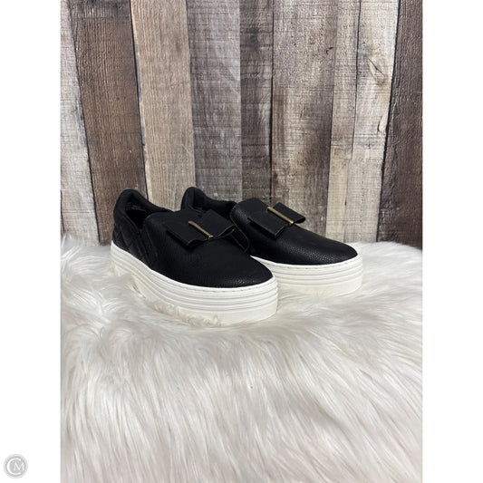 Shoes Flats By Joy In Black & White, Size: 7