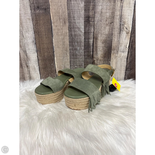 Sandals Designer By Michael Kors In Green, Size: 10