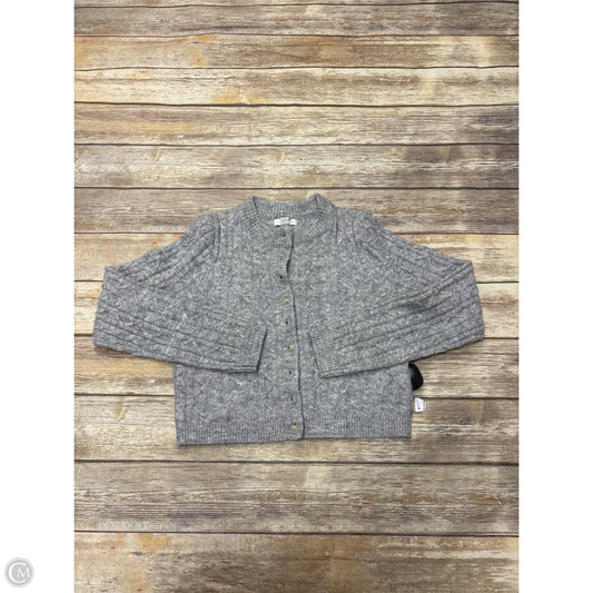 Sweater Cardigan By Top Shop In Grey, Size: S