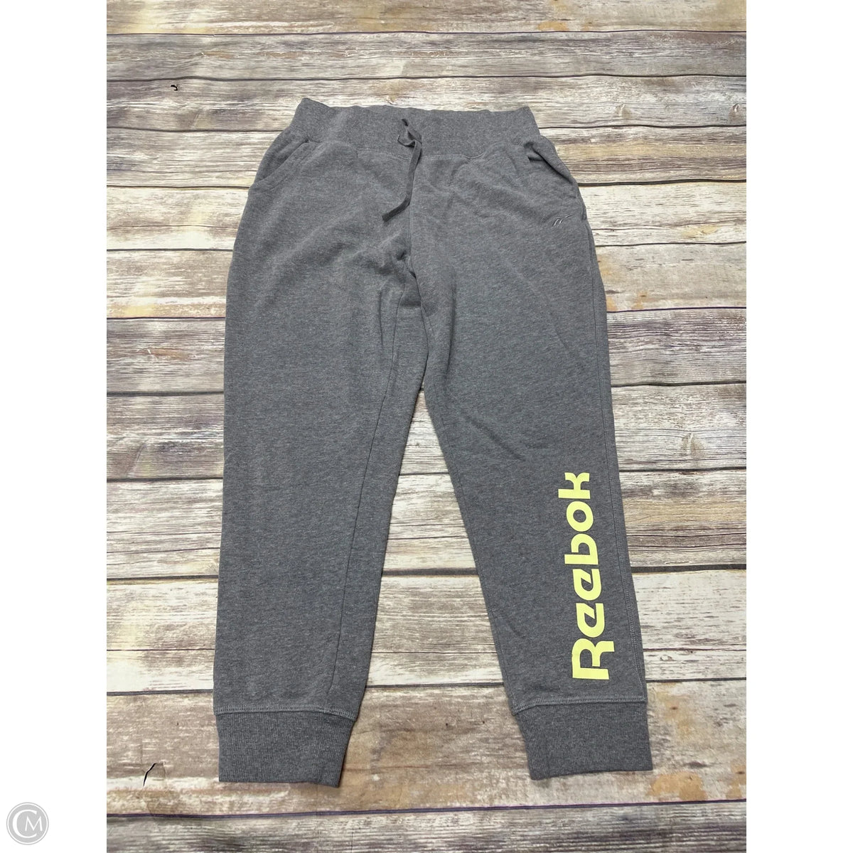 Athletic Pants By Reebok In Grey, Size: M