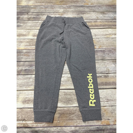 Athletic Pants By Reebok In Grey, Size: M