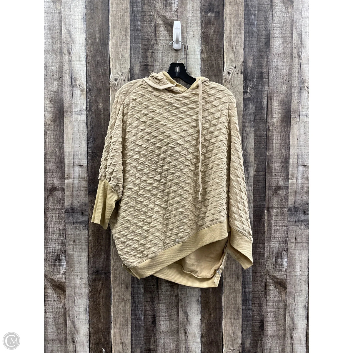 Top Long Sleeve By Easel In Tan, Size: Xl