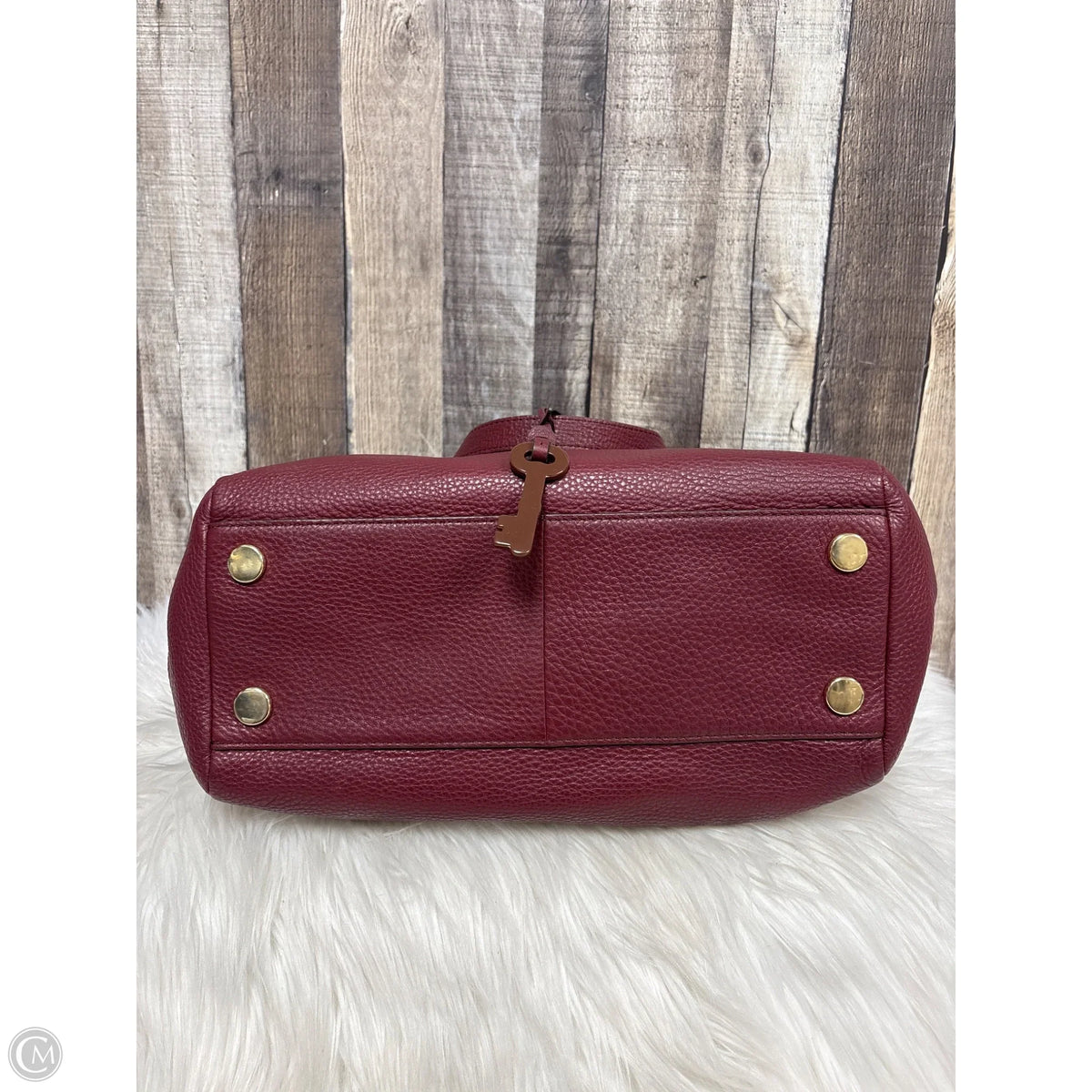 Wallet Leather By Fossil, Size: Medium