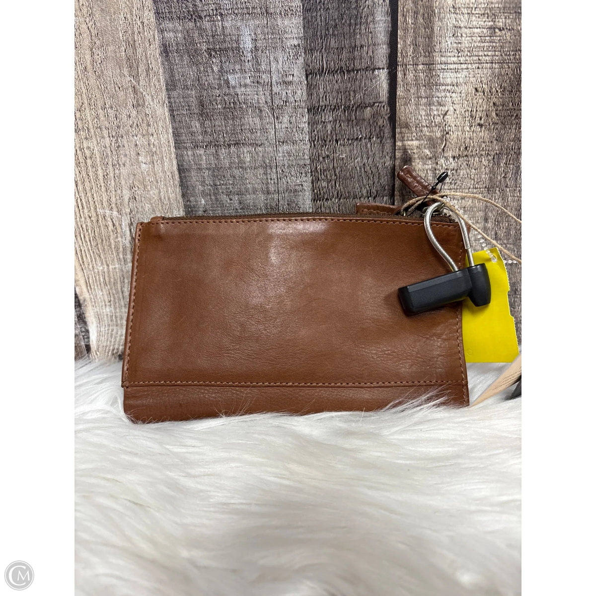 Wallet Leather By Cmc, Size: Medium