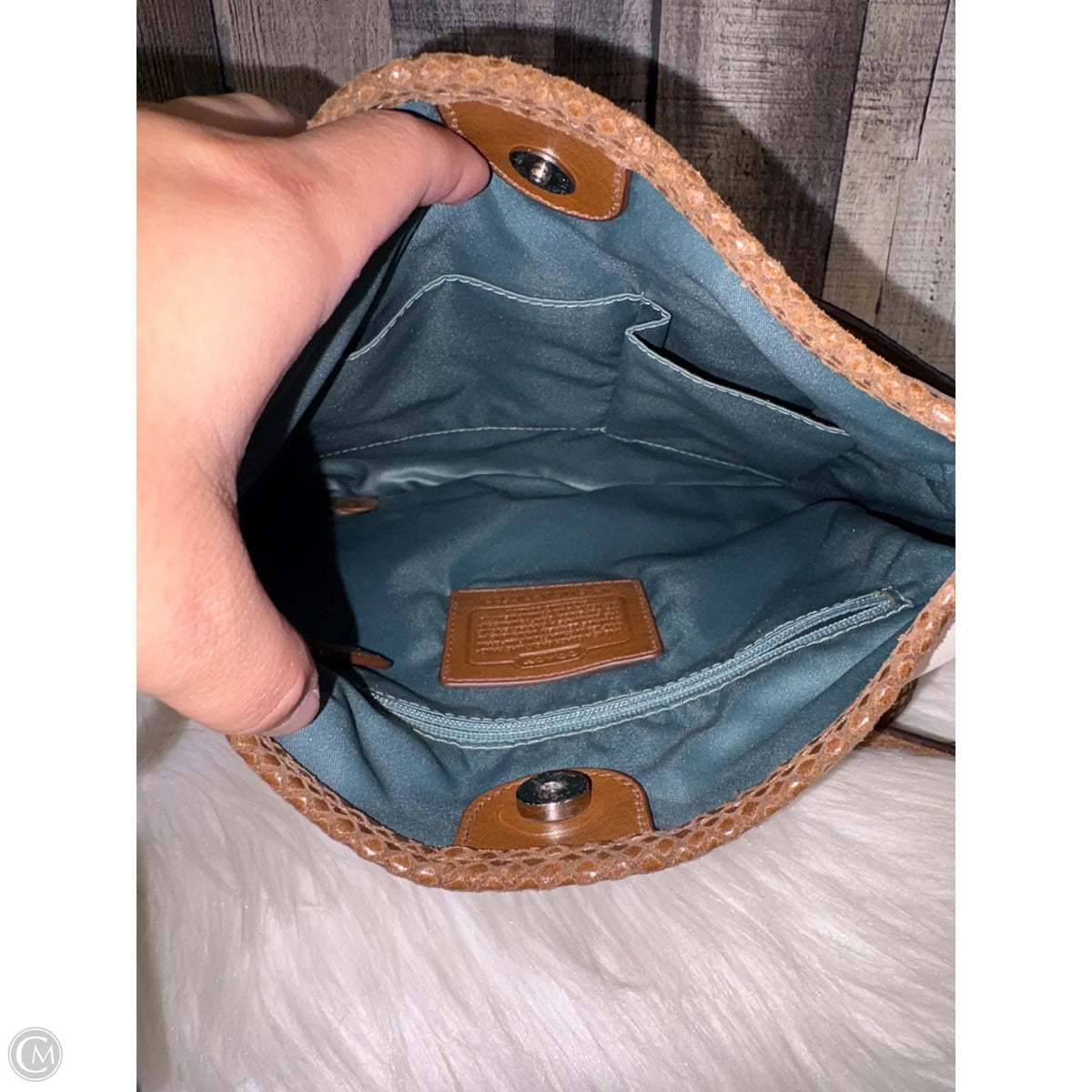Handbag Designer By Coach, Size: Large