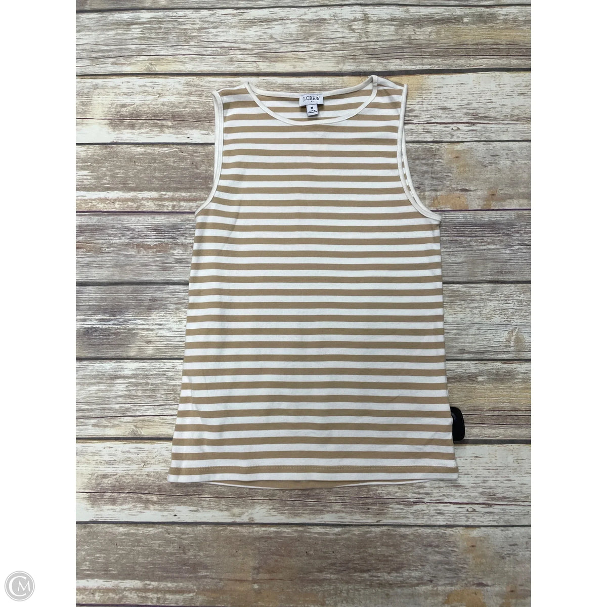 Top Sleeveless By J. Crew In Striped Pattern, Size: M
