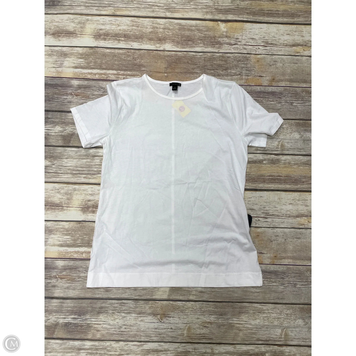 Top Short Sleeve Basic By Ann Taylor In White, Size: M