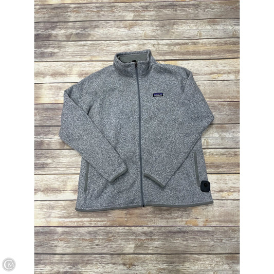 Jacket Fleece By Patagonia In Grey, Size: Xxl