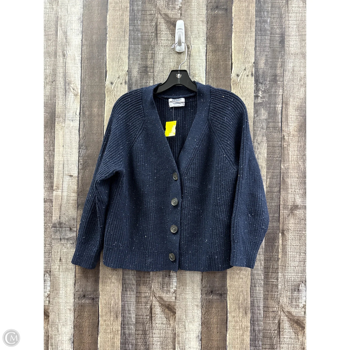 Sweater Cardigan By Old Navy In Navy, Size: Lp